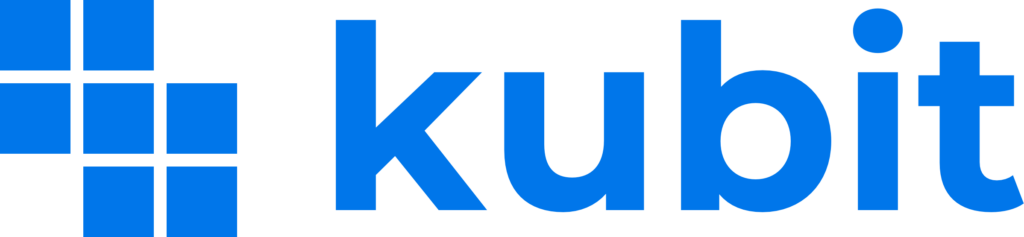 kubit wide blue logo